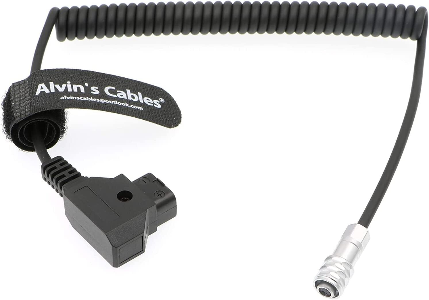 Weipu 2 Pin Female to D Tap Coiled Power Cable for Blackmagic Pocket Cinema Camera 4K/6K BMPCC 4K/6K Power Cable