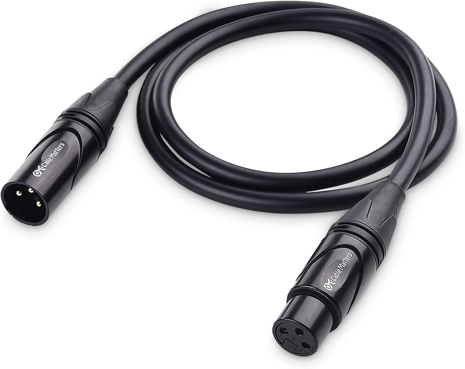 3 Feet, Oxygen-Free Copper (OFC) XLR Male to Female Cable