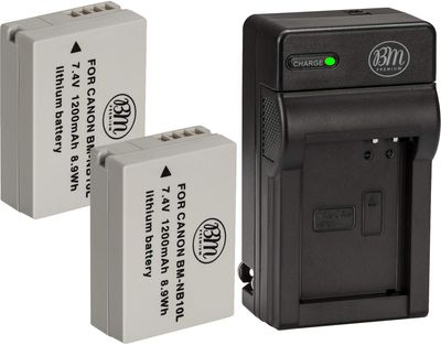 NB-10L Dual Battery And Charger Kit