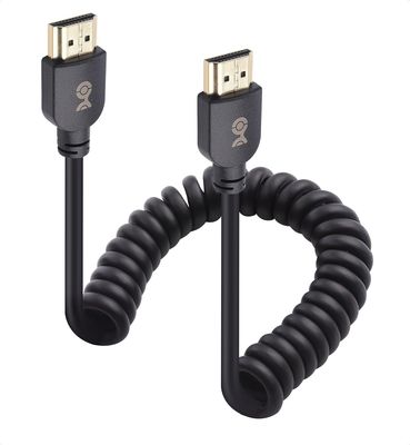 HDMI Coiled Cable, 1-3ft 48Gbps 8K