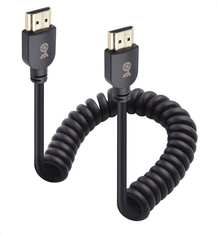 HDMI Coiled Cable, 1-3ft 48Gbps 8K