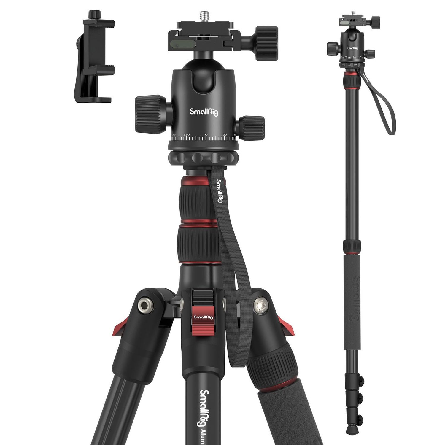SmallRig CT-10 Aluminum Travel Tripod with Ball Head