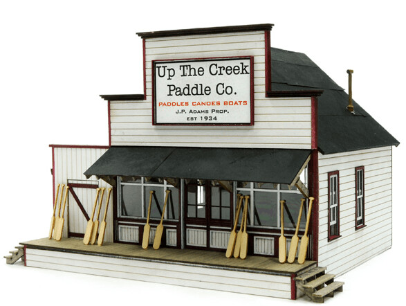 "UP THE CREEK PADDLE SHOP" (Canoes available separately, in DETAIL)
