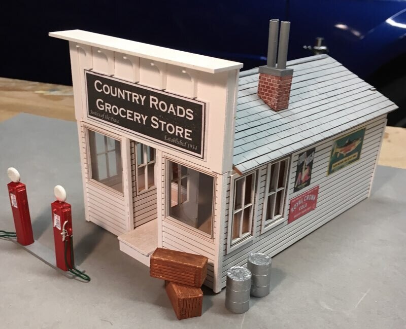 COUNTRY ROADS COUNTRY STORE; laser-cut wood