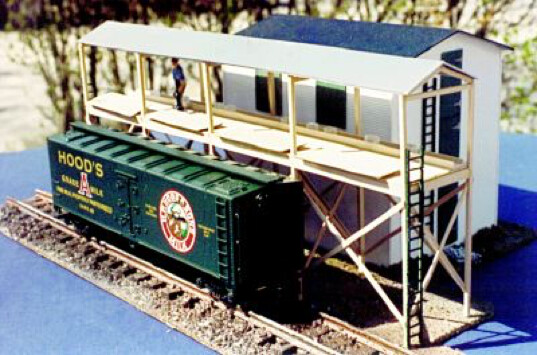 ICEHOUSE & PLATFORM; styrene & wood