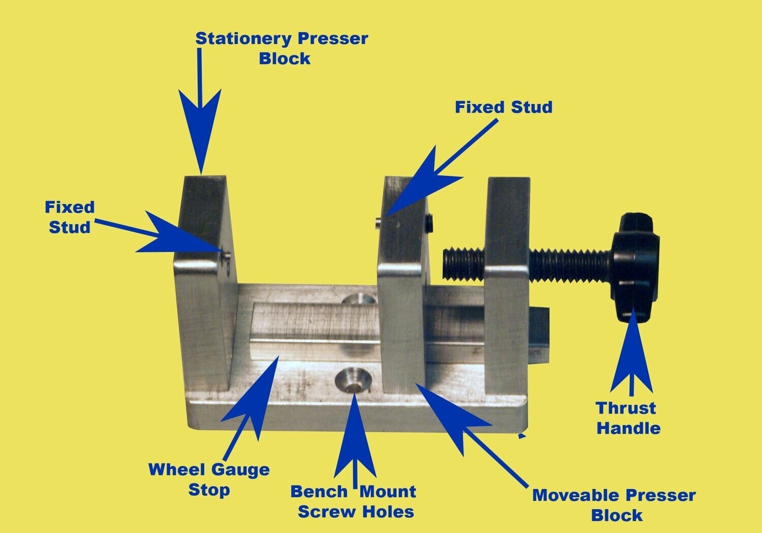 QUARTERING TOOL, Single-axle combination tool , for both full-size & smaller 0-8-0 steam drivers.