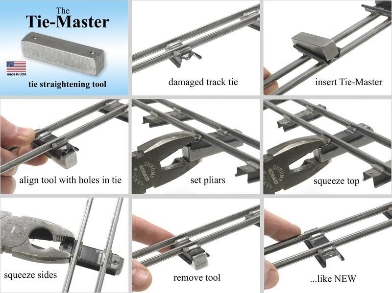 TIE-MASTER JIG (re-shape AF metal ties)