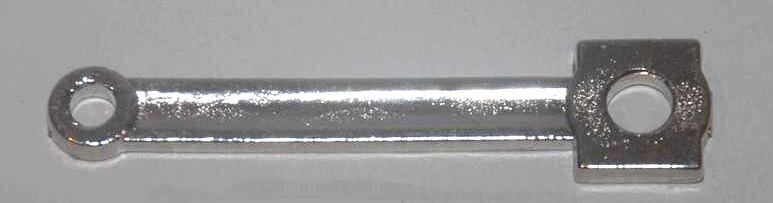 MAIN ROD, cast; Wide gauge; for 4670 engine; 1-7/8" center-to-center; 2-5/16" long.
"W.O. 4162"