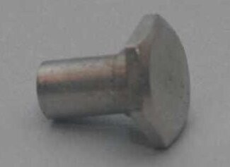 VALVE LINKAGE RIVET, 1/4" shaft; nickel;  Wide gauge linkage