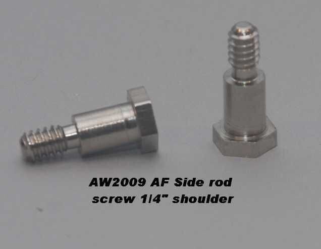 SIDEROD SCREW, 3/16" shoulder;  nickel;  Wide gauge linkage