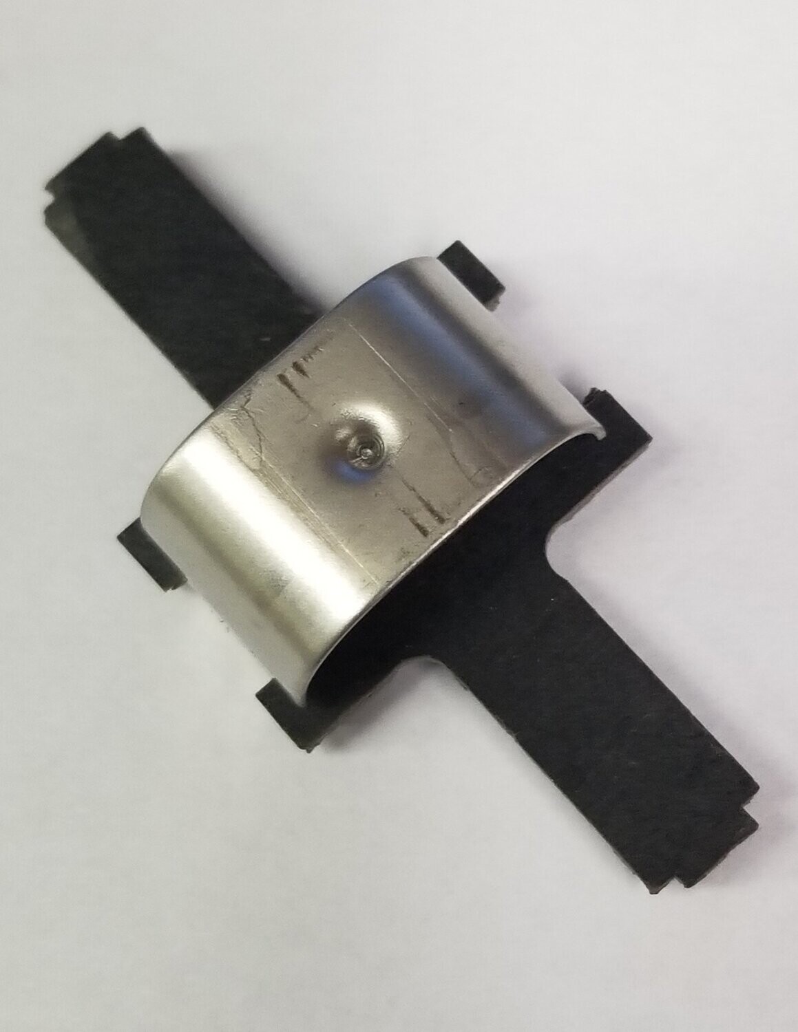 PICKUP SHOE & SPRING, on FIBER STRAP; O-GAUGE TENDERS & POWER CARS; new;  (each)