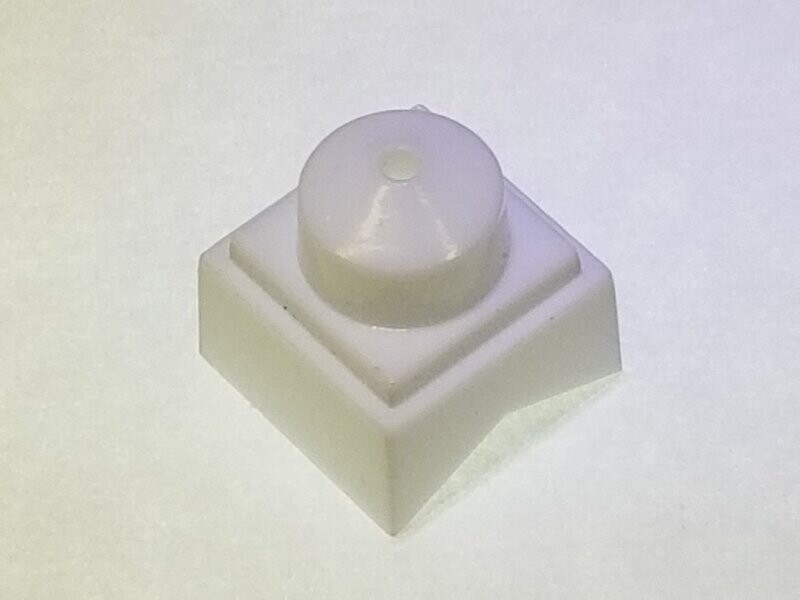 BARN (SMALL), ROOF VENT (WITH HOLE); WHITE; (repro)