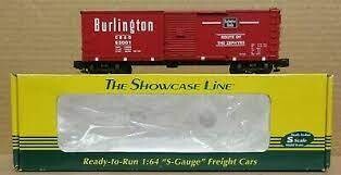 BURLINGTON / ROUTE OF THE ZEPHYRS  #63339; SHS #1019; New in box; STEEL REBUILT BOXCAR