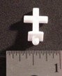 COUNTRY CHURCH (small), CROSS FOR STEEPLE; WHITE; (repro)