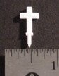 COLONIAL CHURCH, CROSS FOR STEEPLE; WHITE; (repro)