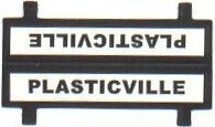 ROOF SIGN; 2-sided paper, tabbed, fold-over; (repro); (each)