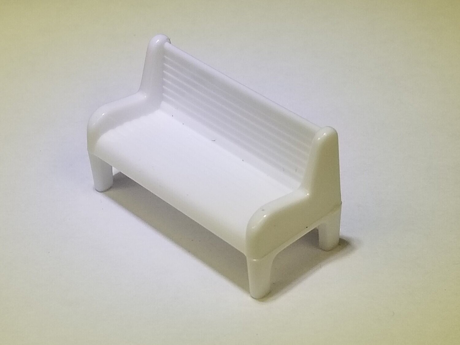 PARK BENCH: WHITE; (custom)
