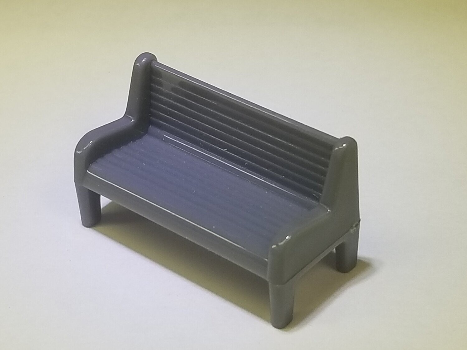 PARK BENCH: Gray; (custom)