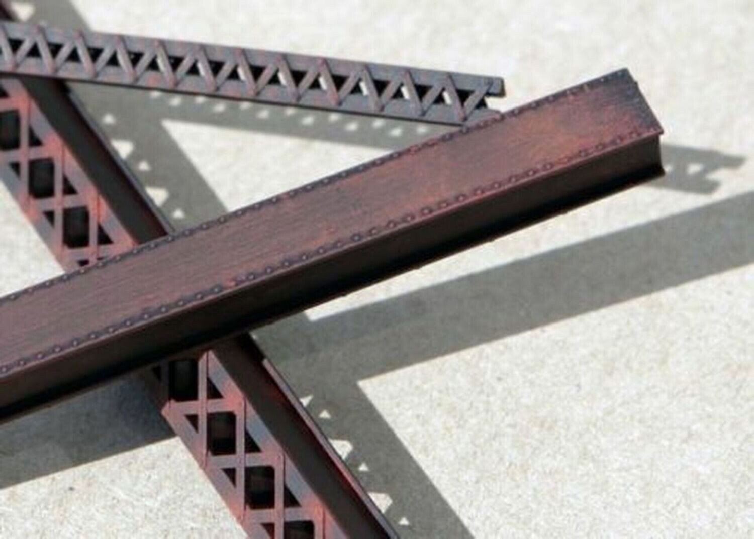 HVY DUTY LACED 22" BOX GIRDERS, Styrene; HO, but usable in S; approx 220 S-scale feet; CV-1900