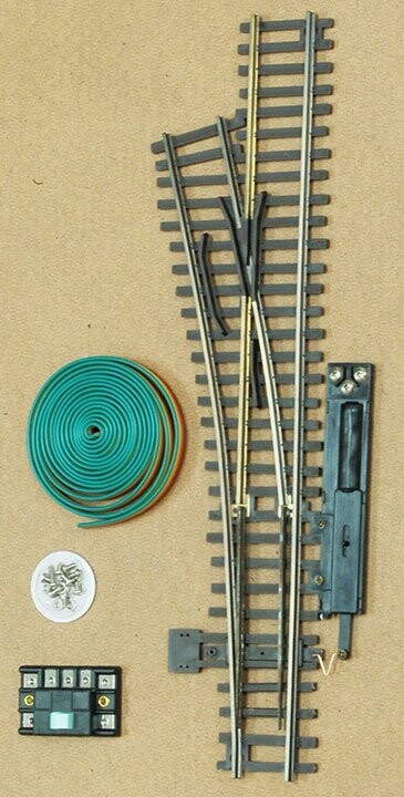 AM. MODELS; TURNOUT, LH, Code 148 rail; powered; (have 3
