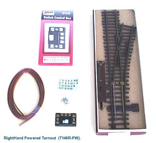 AM. MODELS; TURNOUT, RH, Code 148 rail; powered; (have  1)