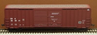 CN DOUBLE-DOOR 50' BOXCAR #555139 (Highrail plus scale wheelsets)