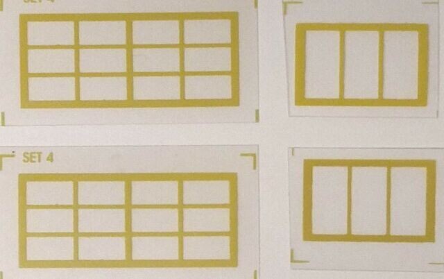 WINDOW SET: 752 COAL LOADER; Yellow