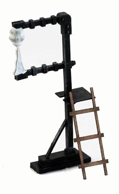 TRACKSIDE MAILBAG CRANE with bag and ladder, finished; MTS-367P