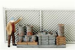 CHAIN-LINK FENCING kit; 32 scale feet; MTS358; (have 2 left)