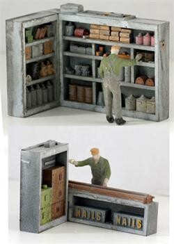 CORNER SHELVING, painted; MTS-363P