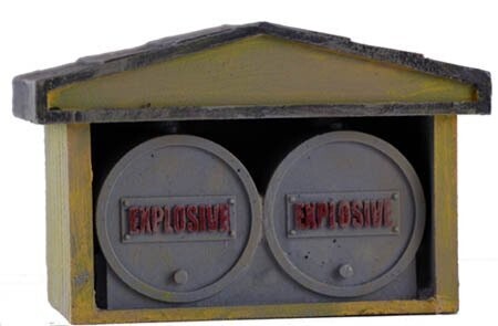 OUTDOOR FUEL STORAGE TANKS IN SHED, Painted; MTS-SD0215P;  (1 left)