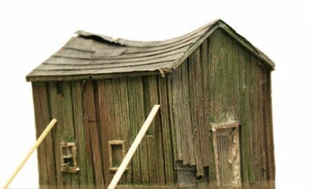 SHED, "LEFT TO ROT", cast; painted; MTS-SD335P