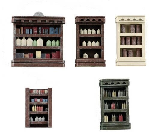 INTERIOR STORE SHELVING (5 pcs), Painted; MTS-SD305P