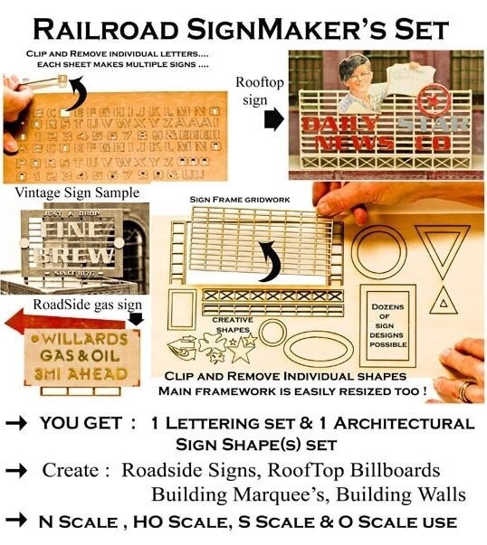 RR SIGNMAKER'S SET, FOR ROOFTOP SIGNS; MTS-SSM1