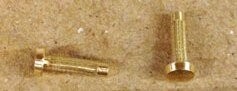 CHASSIS / FLOOR PIN; PA10456; Frame to shell; brass (each)'; for BOXCAR, PASSENGER CAR, & CABOOSE floors, etc.  (push-pins, pressure-fit.)