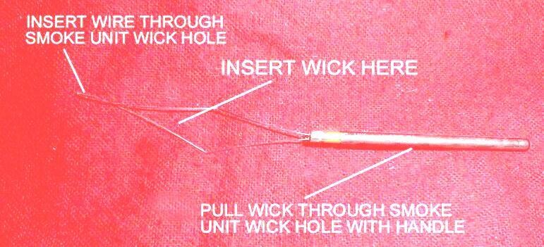 SMOKE WICK THREADING TOOL