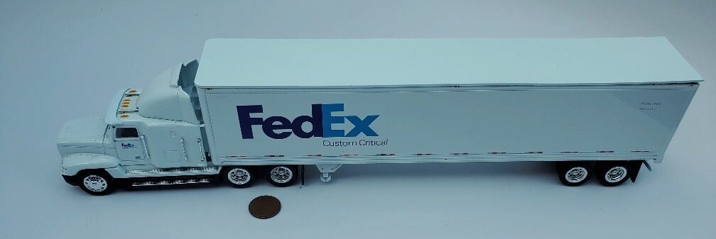TOMKIN  FED EX  "Custom Critical" TRACTOR TRAILER ; (given to selected employees).