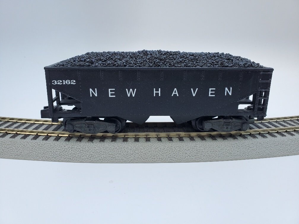 NEW HAVEN 2-BAY HOPPER with Coal Load; custom