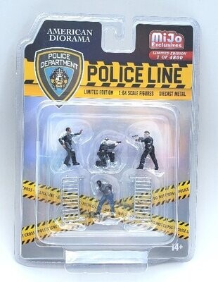 POLICE LINE; 1:64-scale; New