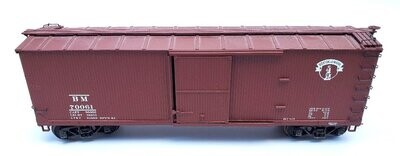 B&M Wood-sided Double-Sheathed Boxcar; #70061; highrail couplers; LN; no box