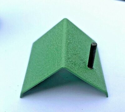 ROOF: XA9371-G; GREEN metal shed-roof w/ stack; for Xng gates, etc.; used on white sheds