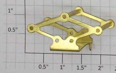 PANTOGRAPH, #4633-B; Wide GAUGE, brass; 2" long; 1" tall