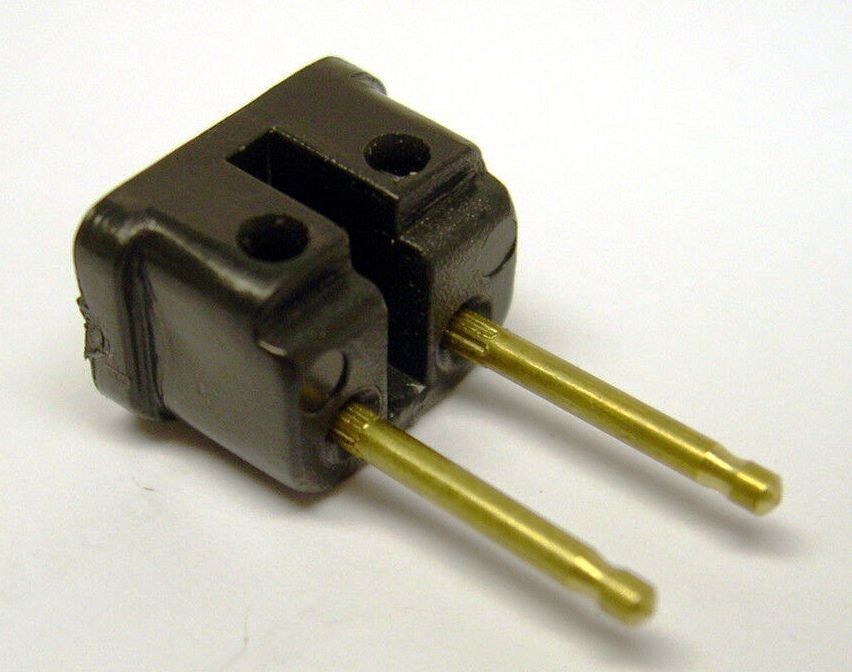PLUG: 2-PIN PLASTIC for 5-digit RIB tenders