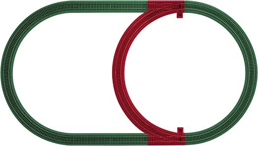 LIONEL / AM FLYER FASTRACK 49890 with roadbed INNER PASSING LOOP Add-On Kit; (includes 2 manual turnouts); new; (have 2 left)