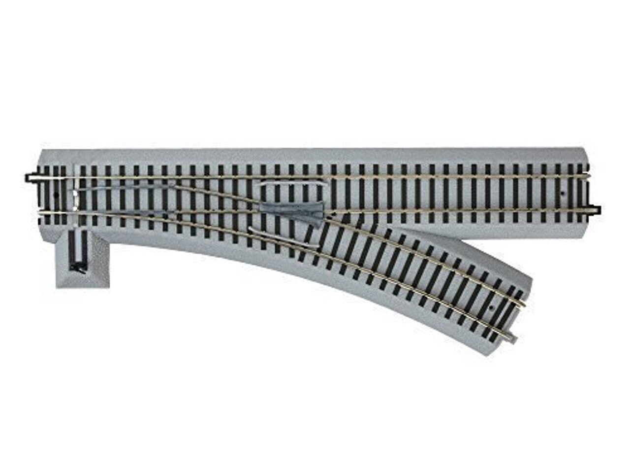 LIONEL / AM FLYER FASTRACK 49884 RH Manual 27"-radius Turnout with roadbed; new