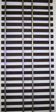 GARGRAVES 37" straight track; 4 rails, for use with Lionel Gantry Crane and S cars