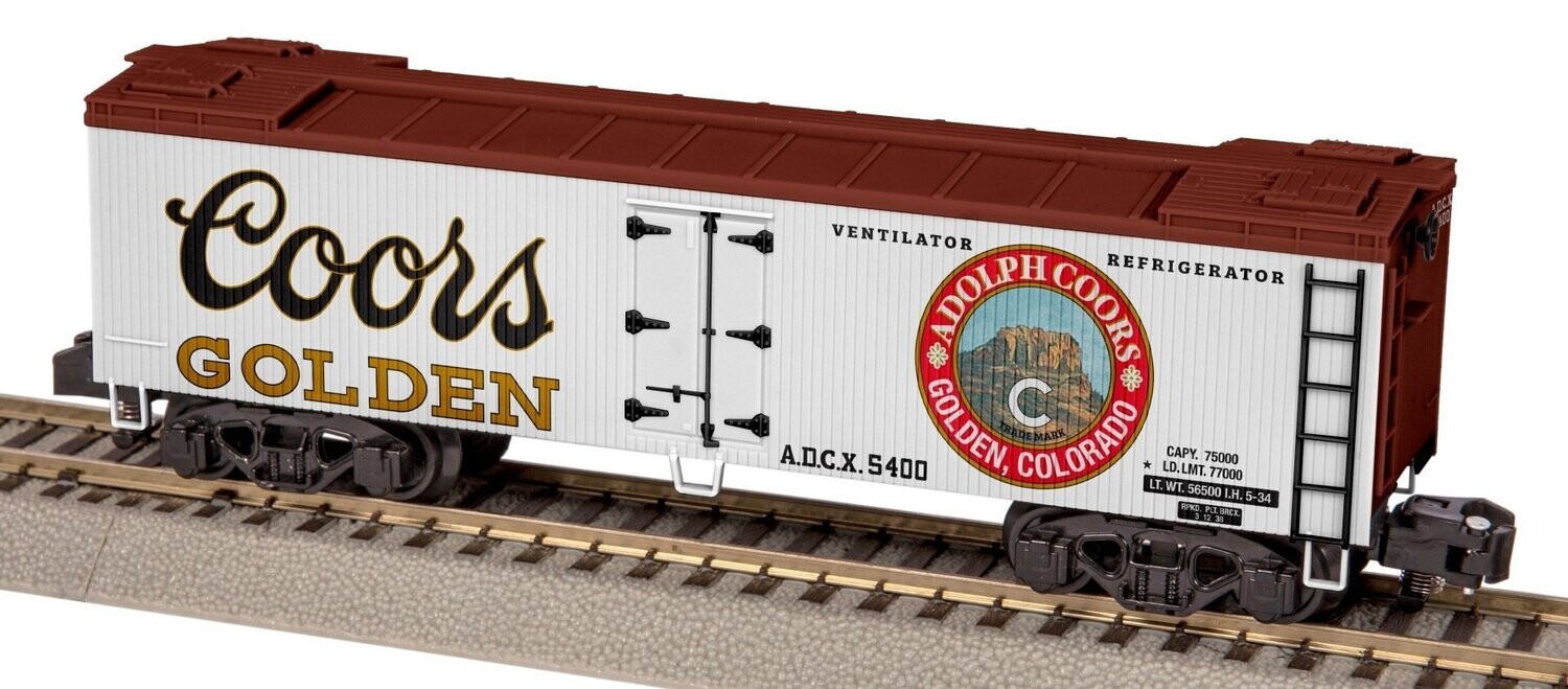 COORS WOOD-SIDED REEFER #5413 (TCA, 2017); (LIONEL 44014)