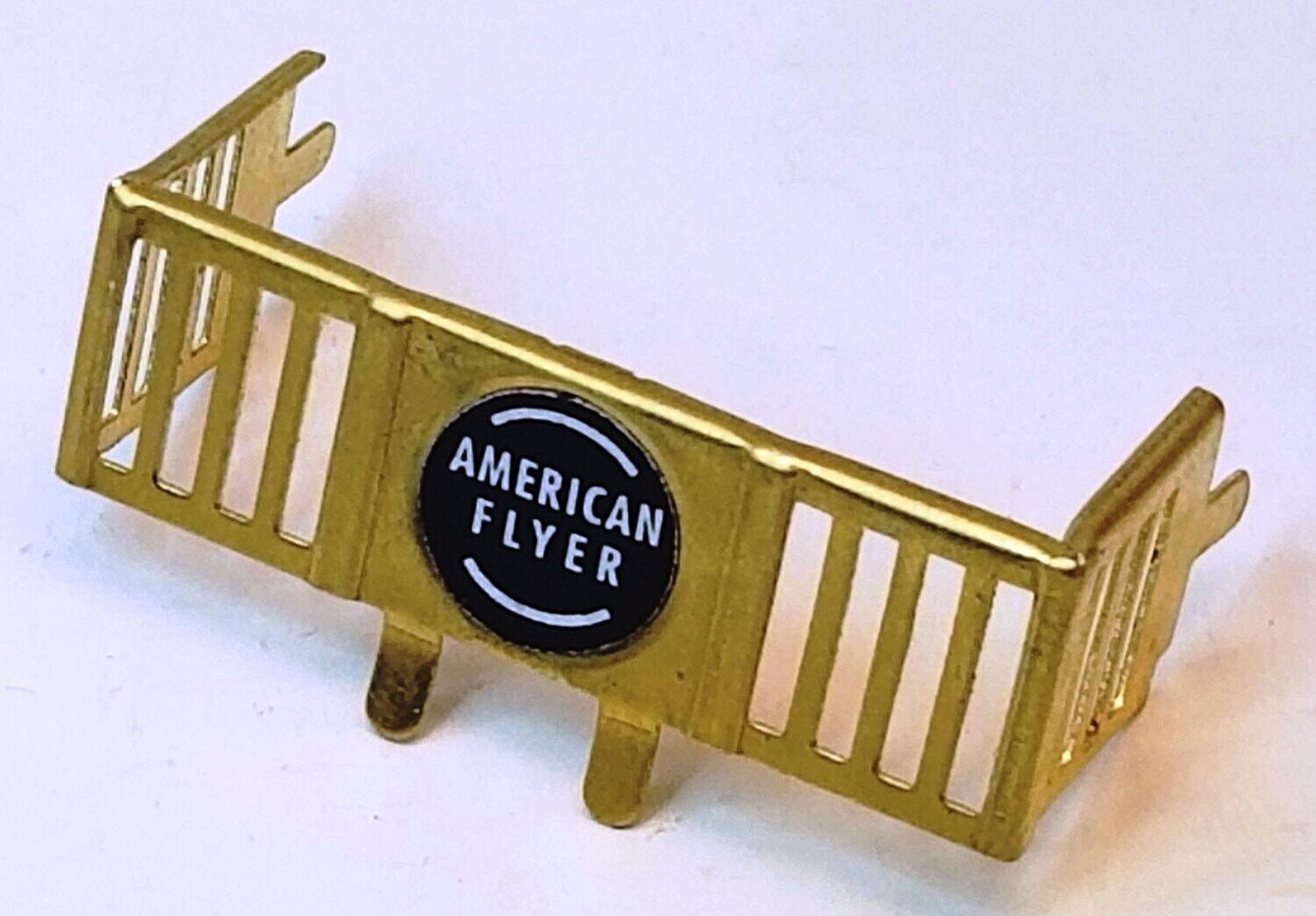 OBSERVATION CAR REAR PLATFORM; brass; with sticker; new; (each)