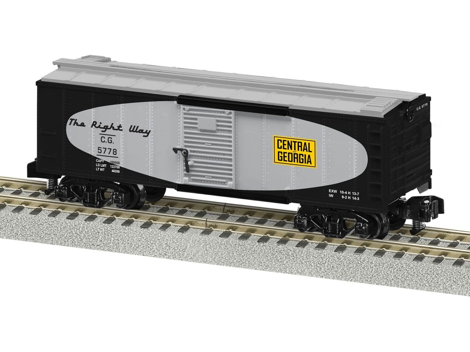 CENTRAL of GEORGIA BOXCAR #5778 LNL 2219101; New (2022).