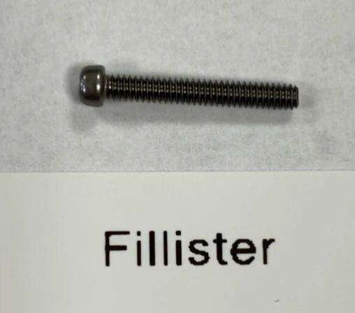 SC-15F  SCREW: AM ; 2-56; 5/8" Fillister (each)